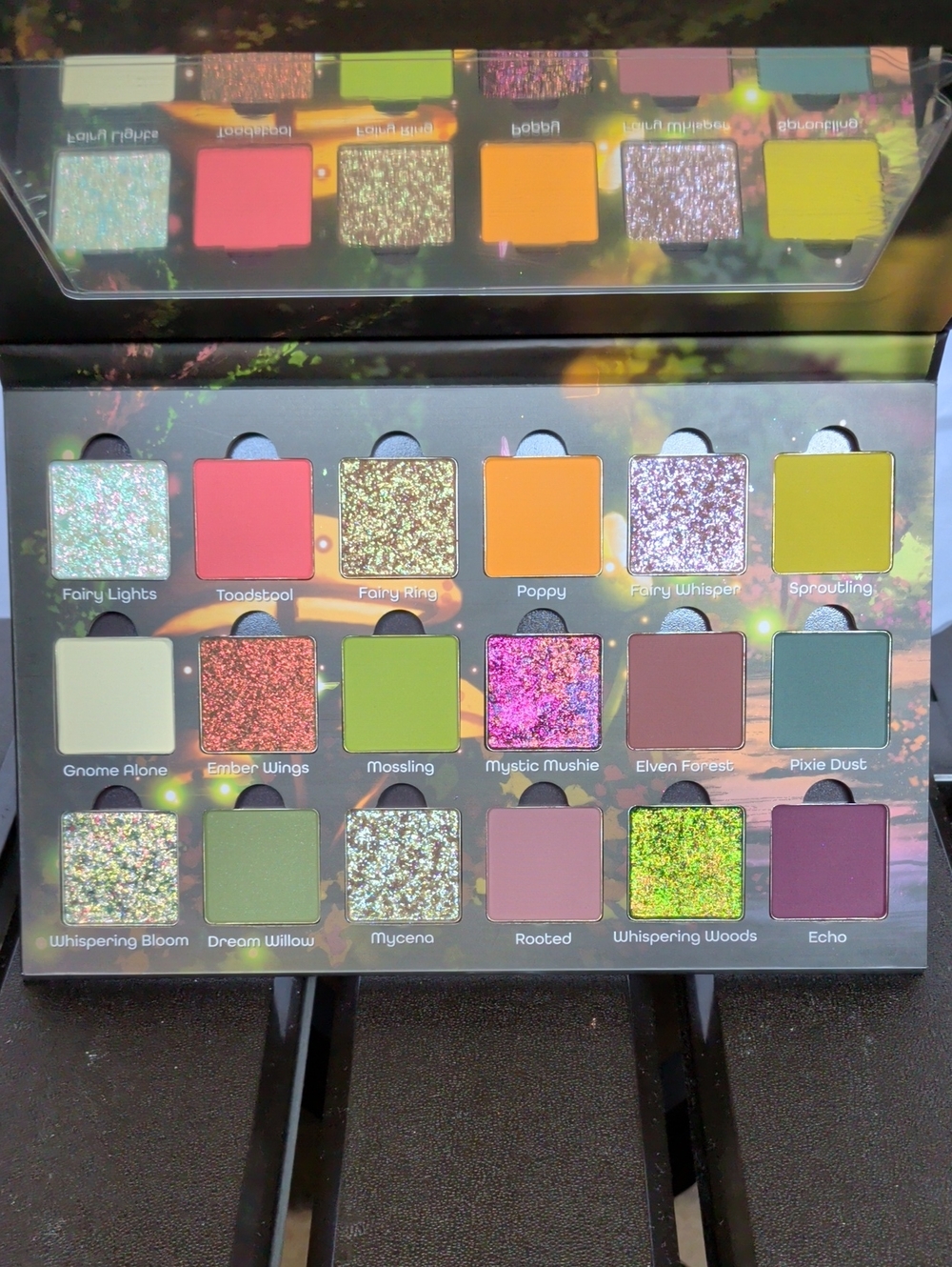Ensley Reign "Whispering Woods" Eyeshadow Palette — Forest Glow Colors